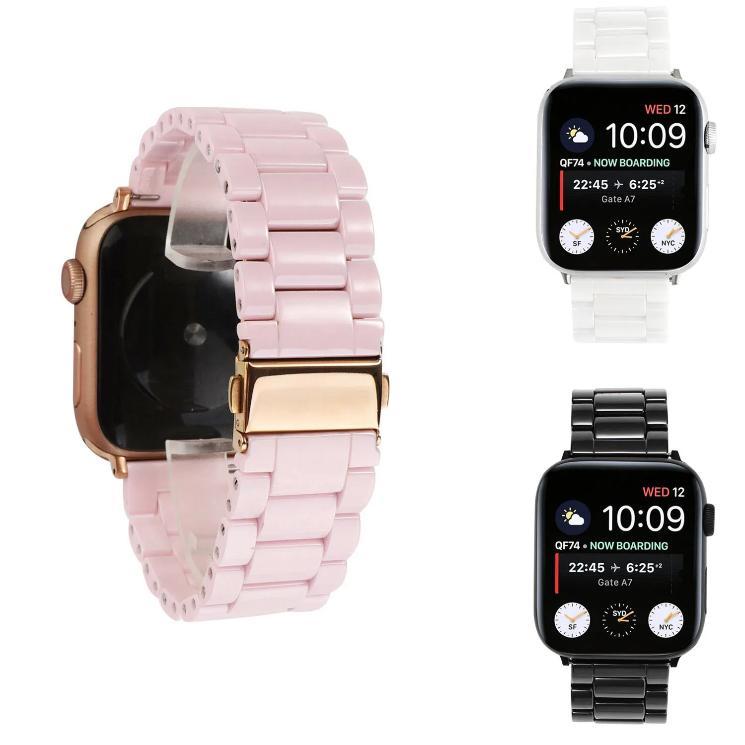 Ceramic Link Watchband for Apple Watch Band 42/44mm 38/40mm Smart Watch Strap Bracelet Ceramic Wristband iWatch series 5 4 3 2 1
Ceramic Link Watchband for Apple Watch Band 42/44mm 38/40mm Smart Watch Strap Bracelet Ceramic Wristband iWatch series 5 4 3 2 1