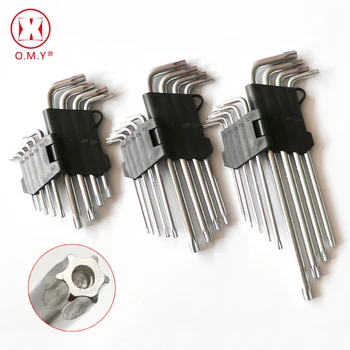 O.M.Y 9Pcs L Type Screwdriver Double-End Hex Wrench Set Allen Key Hexagon Torx Star Spanner Key Set Hand Tools Free Shipping Hot
O.M.Y 9Pcs L Type Screwdriver Double-End Hex Wrench Set Allen Key Hexagon Torx Star Spanner Key Set Hand Tools Free Shipping Hot