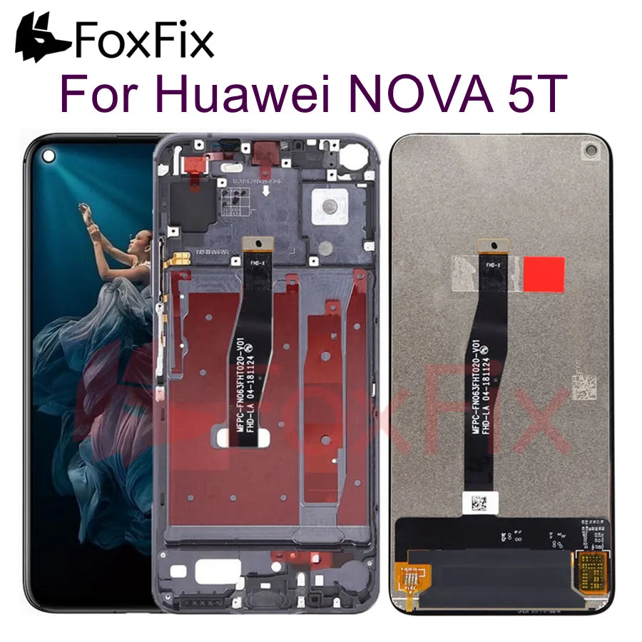 FoxFix Display for 6.26" Huawei Nova 5T LCD Display Touch Screen Digitizer with Frame YAL-L21 Display for Huawei Nova 5T LCD
FoxFix Display for 6.26" Huawei Nova 5T LCD Display Touch Screen Digitizer with Frame YAL-L21 Display for Huawei Nova 5T LCD