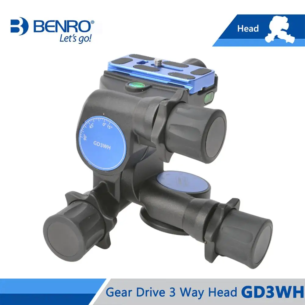 Benro GD3WH Head - Gear Drive 3 Way Head Three-Dimensional Heads for Camera Tripod Max Load 6kg
Benro GD3WH Head - Gear Drive 3 Way Head Three-Dimensional Heads for Camera Tripod Max Load 6kg