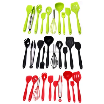 Silicone Kitchen Utensils, 10 Piece Heat Resitant Non-stick Silicone Kitchen Utensils Set Cooking Bake Tool
Silicone Kitchen Utensils, 10 Piece Heat Resitant Non-stick Silicone Kitchen Utensils Set Cooking Bake Tool