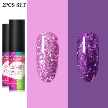 WHID CHIC UV Gel Nail Polish Purple Color Set Glitter Sequins Soak Off UV Gel Varnish Color Nail Gel Shiny DIY Nail Art varnish
WHID CHIC UV Gel Nail Polish Purple Color Set Glitter Sequins Soak Off UV Gel Varnish Color Nail Gel Shiny DIY Nail Art varnish
