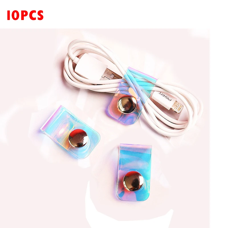 10pcs Laser Portable Data Cable Storage Buckle Personality Cable Tie Button Finishing Set Buckle Headphone Winder Color Film
10pcs Laser Portable Data Cable Storage Buckle Personality Cable Tie Button Finishing Set Buckle Headphone Winder Color Film