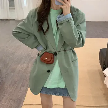 Green Gentle Office Lady Full-Sleeved Loose OL 2020 Chic Autumn All Match Casual High Quality Women Elegant Blazers 
Green Gentle Office Lady Full-Sleeved Loose OL 2020 Chic Autumn All Match Casual High Quality Women Elegant Blazers