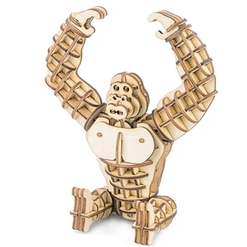 Robotime Build Your Own 3D Wooden Puzzles Gorilla Model Decoration Toys Craft Kits Gifts for Puzzle Toys
Robotime Build Your Own 3D Wooden Puzzles Gorilla Model Decoration Toys Craft Kits Gifts for Puzzle Toys
