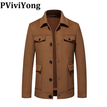 PViviYong 2020 autumn&winter high quality wool trench coat men, fashion leisure jacket men parka plus size M-4XL 118
PViviYong 2020 autumn&winter high quality wool trench coat men, fashion leisure jacket men parka plus size M-4XL 118