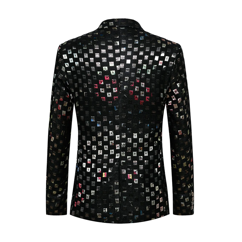 High-end men's blazer, stylish personality color pattern slim jacket, men's nightclub hosted business casual large size dress
High-end men's blazer, stylish personality color pattern slim jacket, men's nightclub hosted business casual large size dress