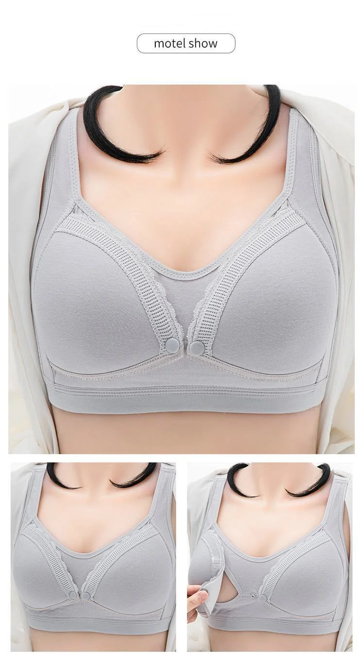 Fashion Maternity Breastfeeding Bra Front Closure Nursing Bra Women