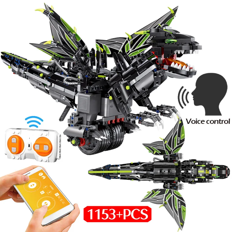 Remote Control APP Balanced Programming Dinosaur RC Creator Bricks Legoingly Technic Building Blocks Toys For Kids Gifts 
Remote Control APP Balanced Programming Dinosaur RC Creator Bricks Legoingly Technic Building Blocks Toys For Kids Gifts