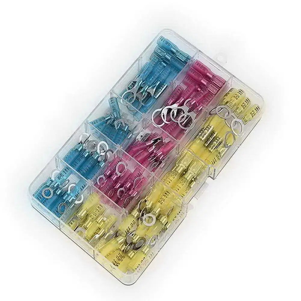 120 Pcs Heat Shrinkable Wire Connector Kit Waterproof Heat Shrinkable Cable Terminal Head for Car and Ship BJStore
120 Pcs Heat Shrinkable Wire Connector Kit Waterproof Heat Shrinkable Cable Terminal Head for Car and Ship BJStore