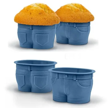 Jeans Cake Mold Muffin Tops Denim-Style Baking Cups
Jeans Cake Mold Muffin Tops Denim-Style Baking Cups