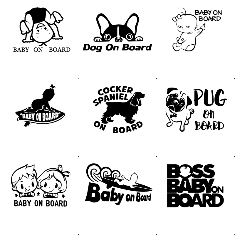 Cartoon Dog On Board Stickers Car Vinyl Wrap Funny Auto Sticker Oil Tank Cover Car-Styling Decor Accessories
Cartoon Dog On Board Stickers Car Vinyl Wrap Funny Auto Sticker Oil Tank Cover Car-Styling Decor Accessories
