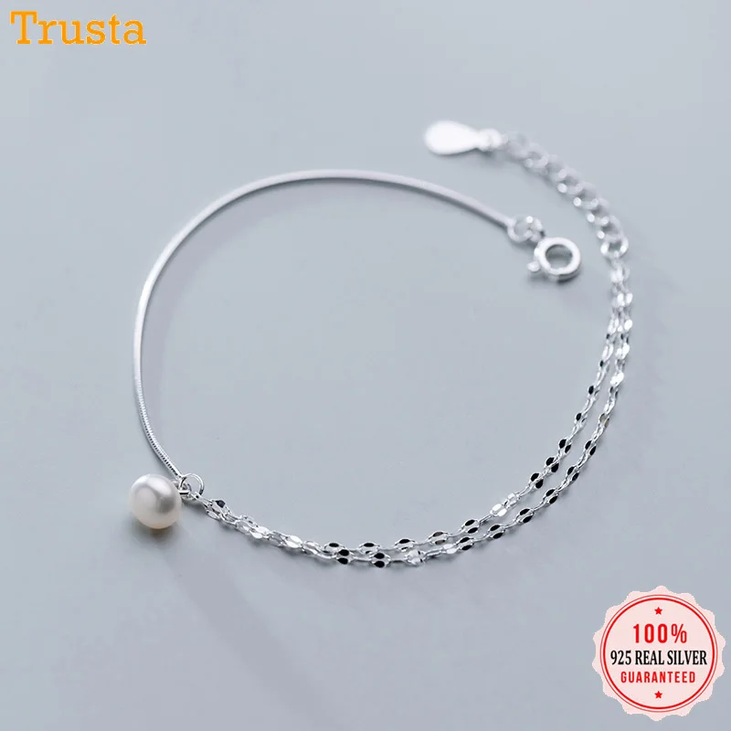 Trustdavis 925 Sterling Silver Artificial Pearl Double Layer Anklets Bracelet Bangle For Women Fashion Silver 925 Jewelry DA408
Trustdavis 925 Sterling Silver Artificial Pearl Double Layer Anklets Bracelet Bangle For Women Fashion Silver 925 Jewelry DA408