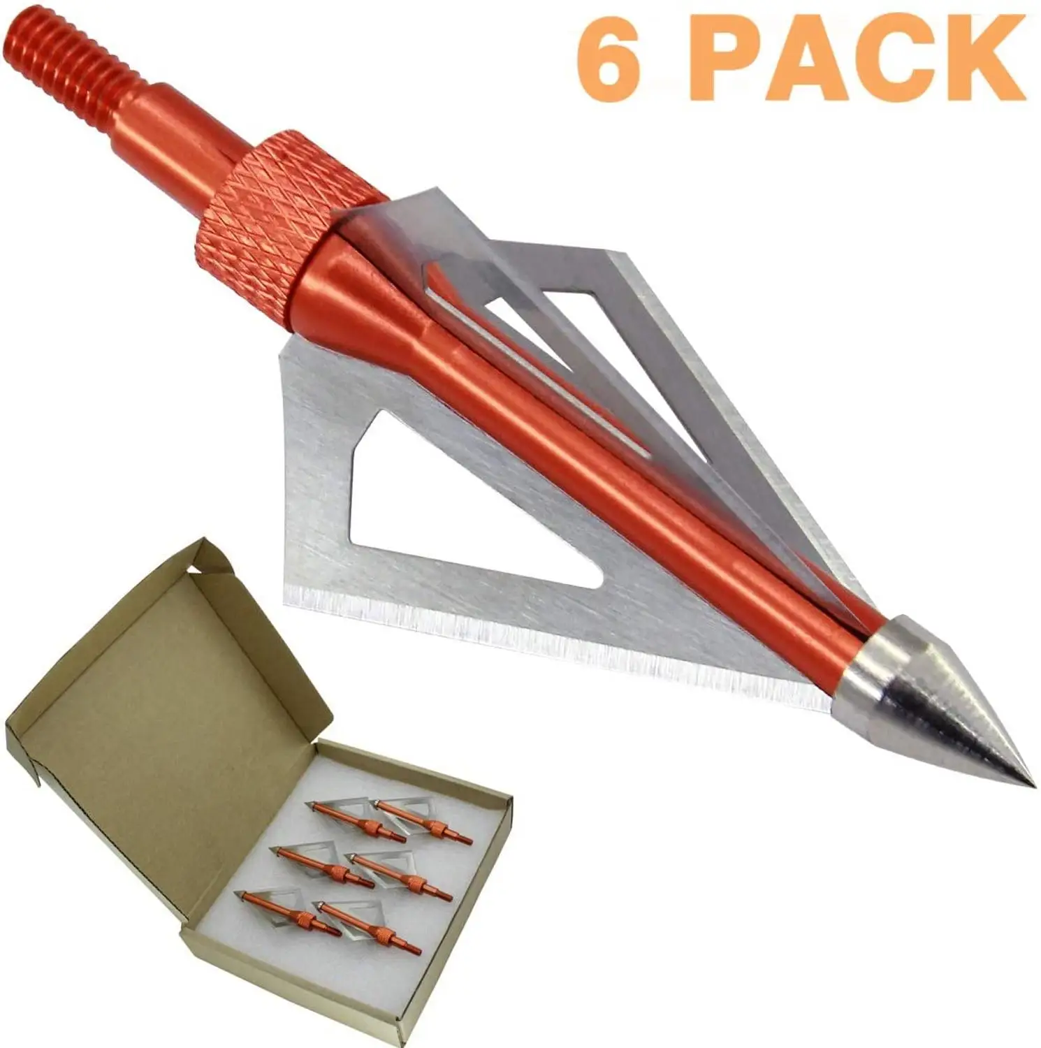 Maifield 100 Grains 3 Fixed Blade Bowhunting Broadheads 6 Pcs 1 1/4 Cutting Diameter Archery Hunting Head Arrow
Maifield 100 Grains 3 Fixed Blade Bowhunting Broadheads 6 Pcs 1 1/4 Cutting Diameter Archery Hunting Head Arrow