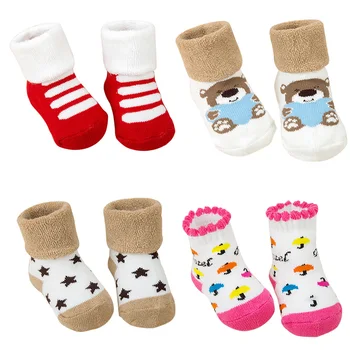Newborn Baby Thicken Sock Maternal Infant Supply Non-slip Cartoon Autumn Striped Winter Warm Boys Girls Socks Look Like Shoes
Newborn Baby Thicken Sock Maternal Infant Supply Non-slip Cartoon Autumn Striped Winter Warm Boys Girls Socks Look Like Shoes