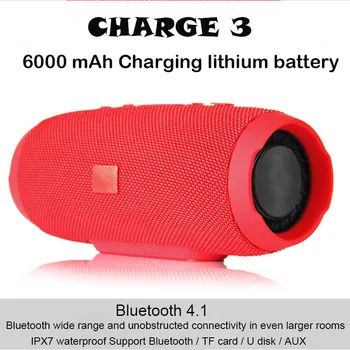 Charge3 20W Portable Outdoor Wireless Bluetooth Speaker Super Bass Speaker Subwoofer Waterproof IPX7 column speaker
Charge3 20W Portable Outdoor Wireless Bluetooth Speaker Super Bass Speaker Subwoofer Waterproof IPX7 column speaker