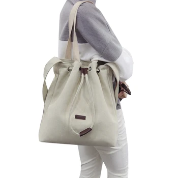 2019 New Women Canvas Shoulder Bags Drawstring Handbag Bucket Tote Messenger Bags Purse Satchel Fashion Bags for Women
2019 New Women Canvas Shoulder Bags Drawstring Handbag Bucket Tote Messenger Bags Purse Satchel Fashion Bags for Women