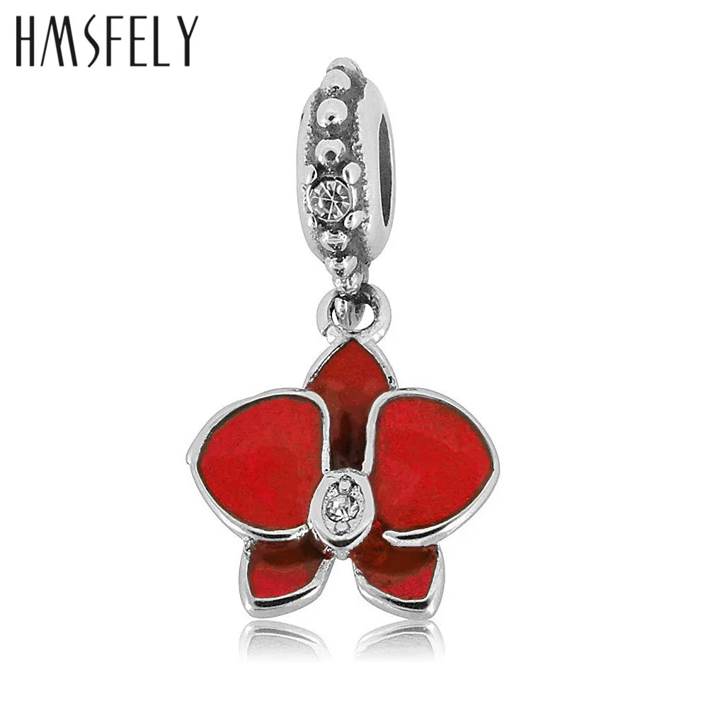

HMSFELY 316L Stainless Steel Enamel Flower Pendant For DIY Bracelets Necklace Jewelry Making Accessories Bracelet Dangles 4pcs