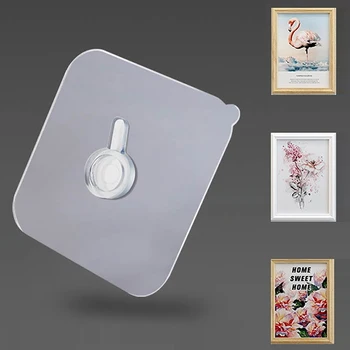 Photo Frame Hole Hook 4pcs Cross Stitch Wall Painting Racks Self Adhesive Nail Non-Trace Hanging Wall Paste Tacks Home Organizer
Photo Frame Hole Hook 4pcs Cross Stitch Wall Painting Racks Self Adhesive Nail Non-Trace Hanging Wall Paste Tacks Home Organizer