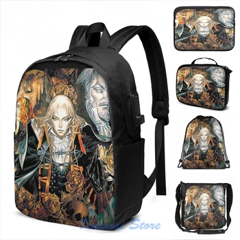 Funny Graphic print castlevania symphony USB Charge Backpack men School bags Women bag Travel laptop bag
Funny Graphic print castlevania symphony USB Charge Backpack men School bags Women bag Travel laptop bag