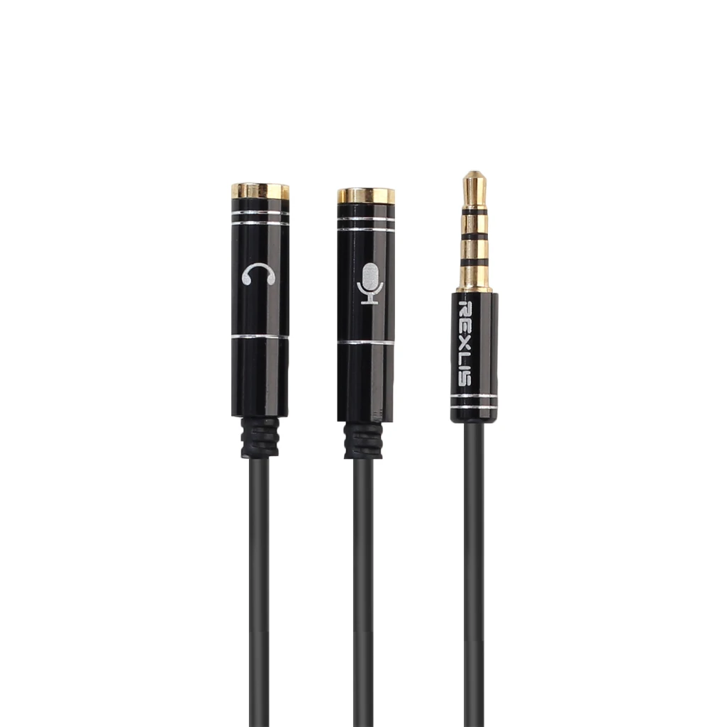Mic Splitter Cable Headphone Microphone 3.5mm 4 Pole Audio Adapter PC Splitter High Quality
Mic Splitter Cable Headphone Microphone 3.5mm 4 Pole Audio Adapter PC Splitter High Quality