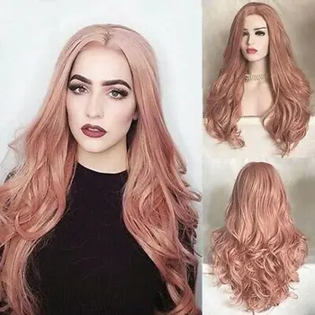 WHIMSICAL W Long Curly Wigs For African American Orange Pink Women Natural Middle Part Heat Resistant Hair Synthetic Wig 
WHIMSICAL W Long Curly Wigs For African American Orange Pink Women Natural Middle Part Heat Resistant Hair Synthetic Wig