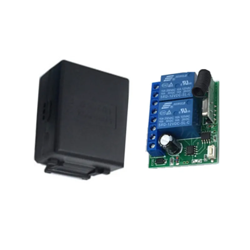 433Mhz universal wireless remote control switch DC 12V 2ch relay receiver module RF transmitter 433Mhz remote control
433Mhz universal wireless remote control switch DC 12V 2ch relay receiver module RF transmitter 433Mhz remote control