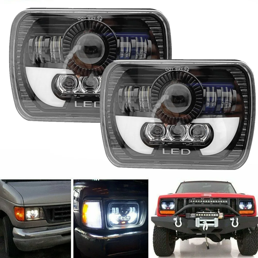 Прямоугольные светодиодные фары H6054 5x7 7x6 фары для Chevy S10 Blazer Express Van H5054 Jeep Wrangler YJ XJ Cherokee Truck Ford
Прямоугольные светодиодные фары H6054 5x7 7x6 фары для Chevy S10 Blazer Express Van H5054 Jeep Wrangler YJ XJ Cherokee Truck Ford