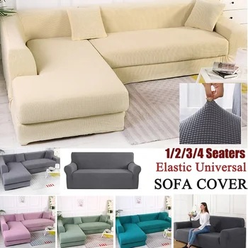 New Solid Color Polyester Sofa Cover High Elastic Non-slip Couch Slipcover Universal Furniture Chair Protector Cover
New Solid Color Polyester Sofa Cover High Elastic Non-slip Couch Slipcover Universal Furniture Chair Protector Cover