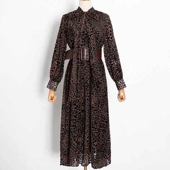 SeeBeautiful Large Size Dress Stand Collar Long Sleeve Leopard Belt Overknee Dresses New Fashion 2020 Summer Autumn Women T884 
SeeBeautiful Large Size Dress Stand Collar Long Sleeve Leopard Belt Overknee Dresses New Fashion 2020 Summer Autumn Women T884