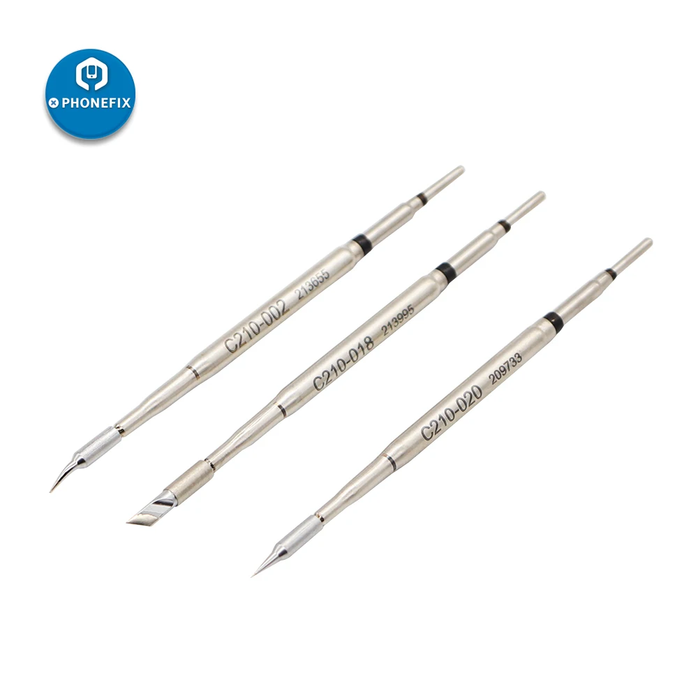 

Original JBC Soldering Iron Tips C210-018 Tips for JBC T210-A T210-NA T210-PA CD-2SE Soldering Handle Phone Repair Welding Tools