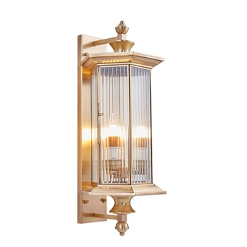 Outdoor Full Copper Wall Lights European Vintage Villa Corridor Courtyard Doorway Waterproof Wall Mounted Lamp E14 LED Bulb 
Outdoor Full Copper Wall Lights European Vintage Villa Corridor Courtyard Doorway Waterproof Wall Mounted Lamp E14 LED Bulb