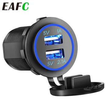 Universal Motorcycle Car Charger LED Light Dual USB Charger Power Socket 3.1A Cigarette Light for Motorcycle Auto Truck ATV Boat
Universal Motorcycle Car Charger LED Light Dual USB Charger Power Socket 3.1A Cigarette Light for Motorcycle Auto Truck ATV Boat