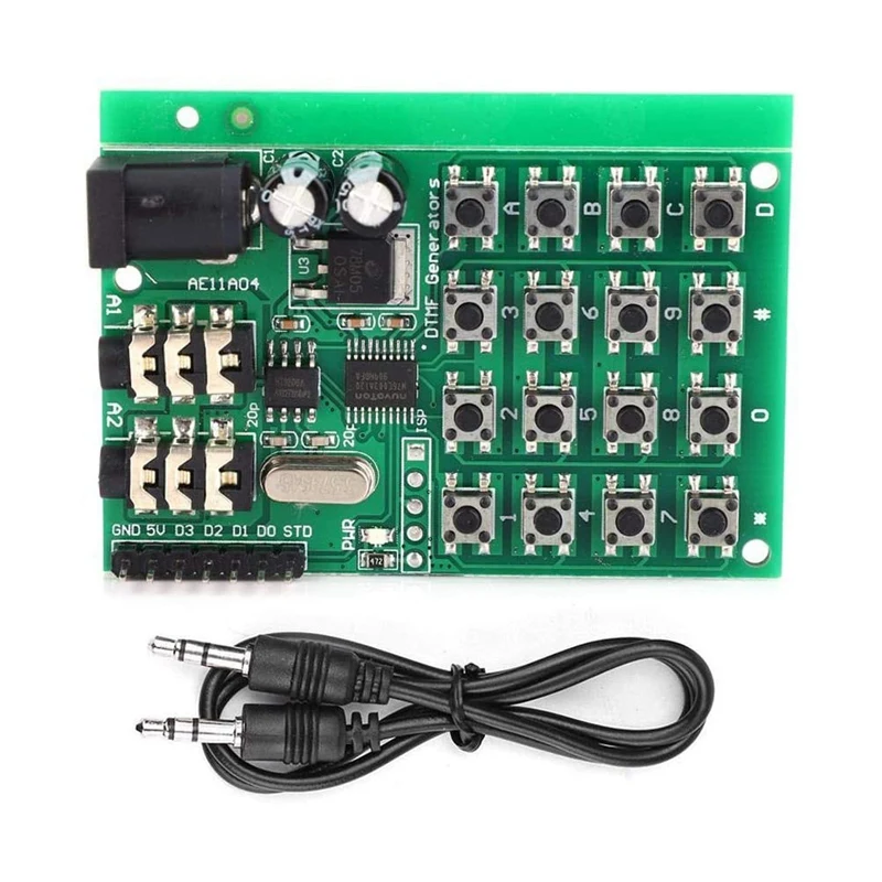 AE11A04 DTMF звуковой генератор модуль голосовой двойной Encode передатчик плата 5-24 В