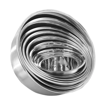 Stainless Steel Mixing Bowls (Set of 5),Whisking Bowls Set,Nesting Bowls for Space Saving Storage,for Cooking, Baking, Prepping
Stainless Steel Mixing Bowls (Set of 5),Whisking Bowls Set,Nesting Bowls for Space Saving Storage,for Cooking, Baking, Prepping