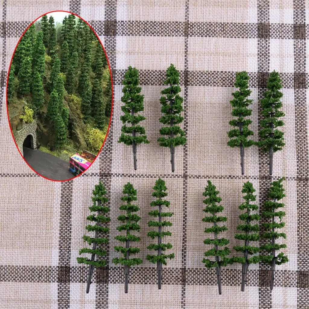 40Pcs 1:75 Green Plastic Railway Layout Model Train Green Pine Trees HO OO Scale Micro-landscape Landscaping DIY
40Pcs 1:75 Green Plastic Railway Layout Model Train Green Pine Trees HO OO Scale Micro-landscape Landscaping DIY
