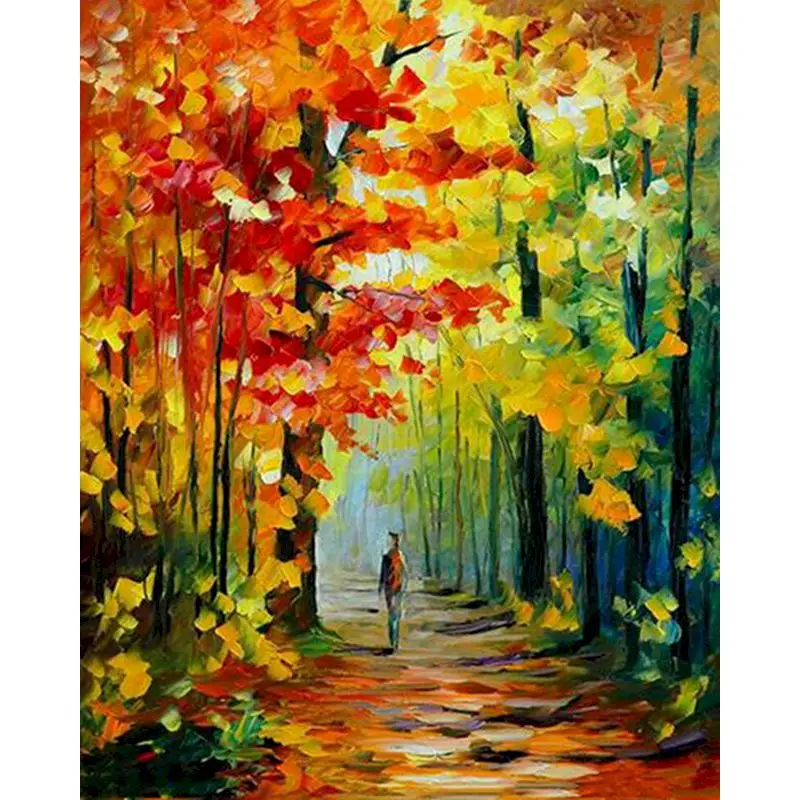 RUOPOTY Modern Frame DIY Painting By Numbers hand Deep in the forest Landscape Hand Painted Painting Home Wall Art Decor For Art
RUOPOTY Modern Frame DIY Painting By Numbers hand Deep in the forest Landscape Hand Painted Painting Home Wall Art Decor For Art