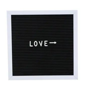 25 x 25cm Felt Letter Board Message Sign Home Office Decor Texture Board Numbers & Symbol Changeable Message Board Black
25 x 25cm Felt Letter Board Message Sign Home Office Decor Texture Board Numbers & Symbol Changeable Message Board Black