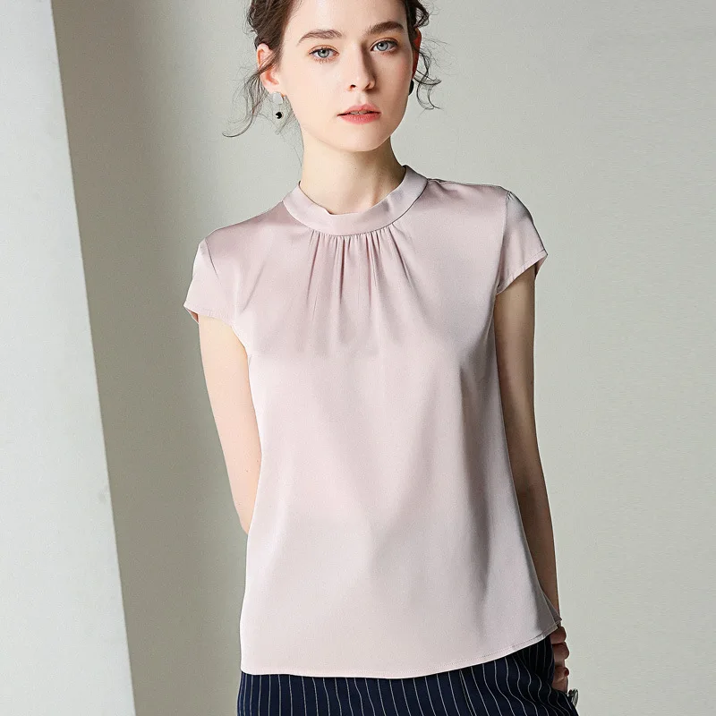 2019 Spring New Style Women's Important Silk Shirts Women's Loose And Plus-sized Shirt Elegant Mulberry Silk Tops Short Sleeve
2019 Spring New Style Women's Important Silk Shirts Women's Loose And Plus-sized Shirt Elegant Mulberry Silk Tops Short Sleeve