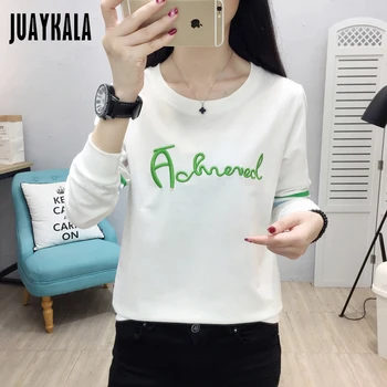 JUAYKALA New Autumn Women's Fashion Casual Long-sleeved T-shirt Female Letter Bottoming Shirt
JUAYKALA New Autumn Women's Fashion Casual Long-sleeved T-shirt Female Letter Bottoming Shirt