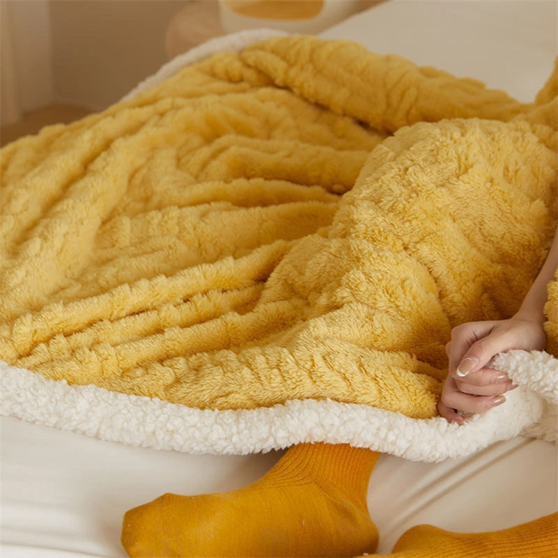 Winter Thick Polar Fleece Blankets Double Layer Sherpa Wool Warm Throw Blankets for Sofa Chair Nap Bedspread Quilt Cover
Winter Thick Polar Fleece Blankets Double Layer Sherpa Wool Warm Throw Blankets for Sofa Chair Nap Bedspread Quilt Cover