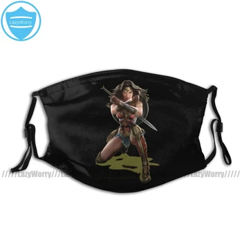 Wonder Women Mouth Face Mask Wonder Woman Blocking With Bracelets Facial Mask Kawai Funny with 2 Filters for Adult
Wonder Women Mouth Face Mask Wonder Woman Blocking With Bracelets Facial Mask Kawai Funny with 2 Filters for Adult