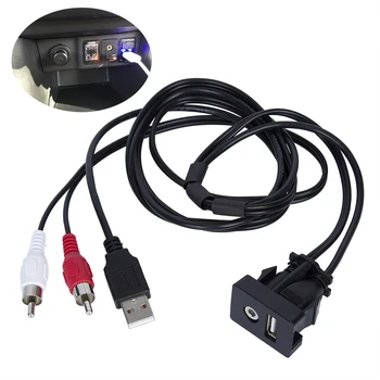 Car Stereo RCA USB Interface Extend Cable 2RCA to 3.5mm Jack Female to Male USB Adapter for Pioneer for Alpine for Sony
Car Stereo RCA USB Interface Extend Cable 2RCA to 3.5mm Jack Female to Male USB Adapter for Pioneer for Alpine for Sony