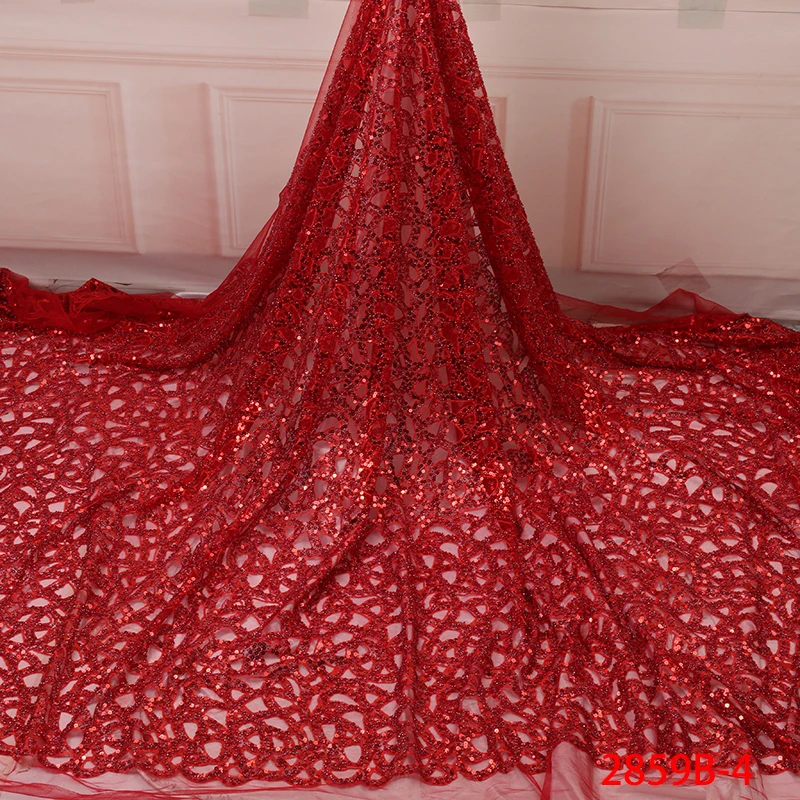 2019 Best Selling African Handmade Beaded Lace High Quality French Mesh Red Lace Fabric for Wedding Dress AMY2859B
2019 Best Selling African Handmade Beaded Lace High Quality French Mesh Red Lace Fabric for Wedding Dress AMY2859B