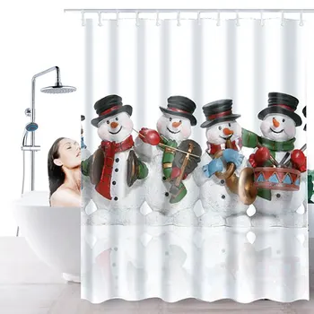 180x180cm Cartoon Christmas Snowman Shower Curtains For Washroom Waterproof Polyester Fabric Bathroom Shower Curtain
180x180cm Cartoon Christmas Snowman Shower Curtains For Washroom Waterproof Polyester Fabric Bathroom Shower Curtain