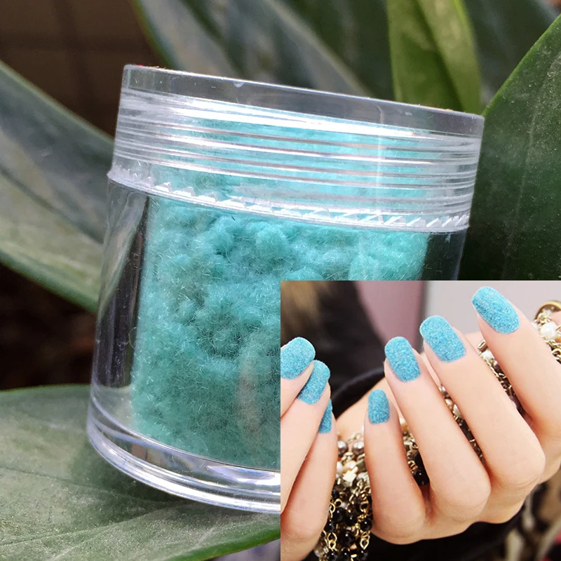 

1 Box 10ML Fuzzy Flocking Velvet Nail Powder Colorful Glitter Dust For Manicure DIY UV Gel Polish Nail Art Tips Decoration