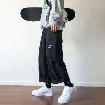 2020 Autumn New Man's Classic Overalls Neutral Side Large Pockets Solid Color Trousers Straight Leg Loose Casual Pants S-2XL
2020 Autumn New Man's Classic Overalls Neutral Side Large Pockets Solid Color Trousers Straight Leg Loose Casual Pants S-2XL