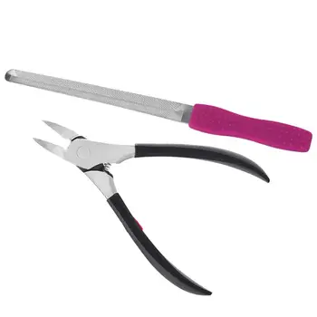 2pcs Manual Practical Stainless Steel Fingernails Toenails Foot Care Nipper Cuticle Cutter Plier Clipper with File
2pcs Manual Practical Stainless Steel Fingernails Toenails Foot Care Nipper Cuticle Cutter Plier Clipper with File