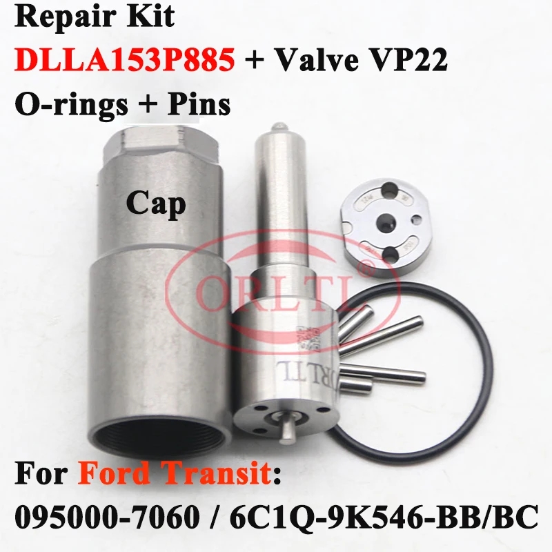 ORLTL Repair Kit Nozzle DLLA 153 P 885 (093400-8850) Valve Parts VP22 For Ford Transit 095000-7060 6C1Q-9K456-BB 6c1q9k546bc
ORLTL Repair Kit Nozzle DLLA 153 P 885 (093400-8850) Valve Parts VP22 For Ford Transit 095000-7060 6C1Q-9K456-BB 6c1q9k546bc