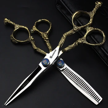5.5 6 Hair Cutting Scissors 440C Professional Hairdressing Scissor Barber Thinning Hair Scissors Hair Shears Dragon Handle
5.5 6 Hair Cutting Scissors 440C Professional Hairdressing Scissor Barber Thinning Hair Scissors Hair Shears Dragon Handle